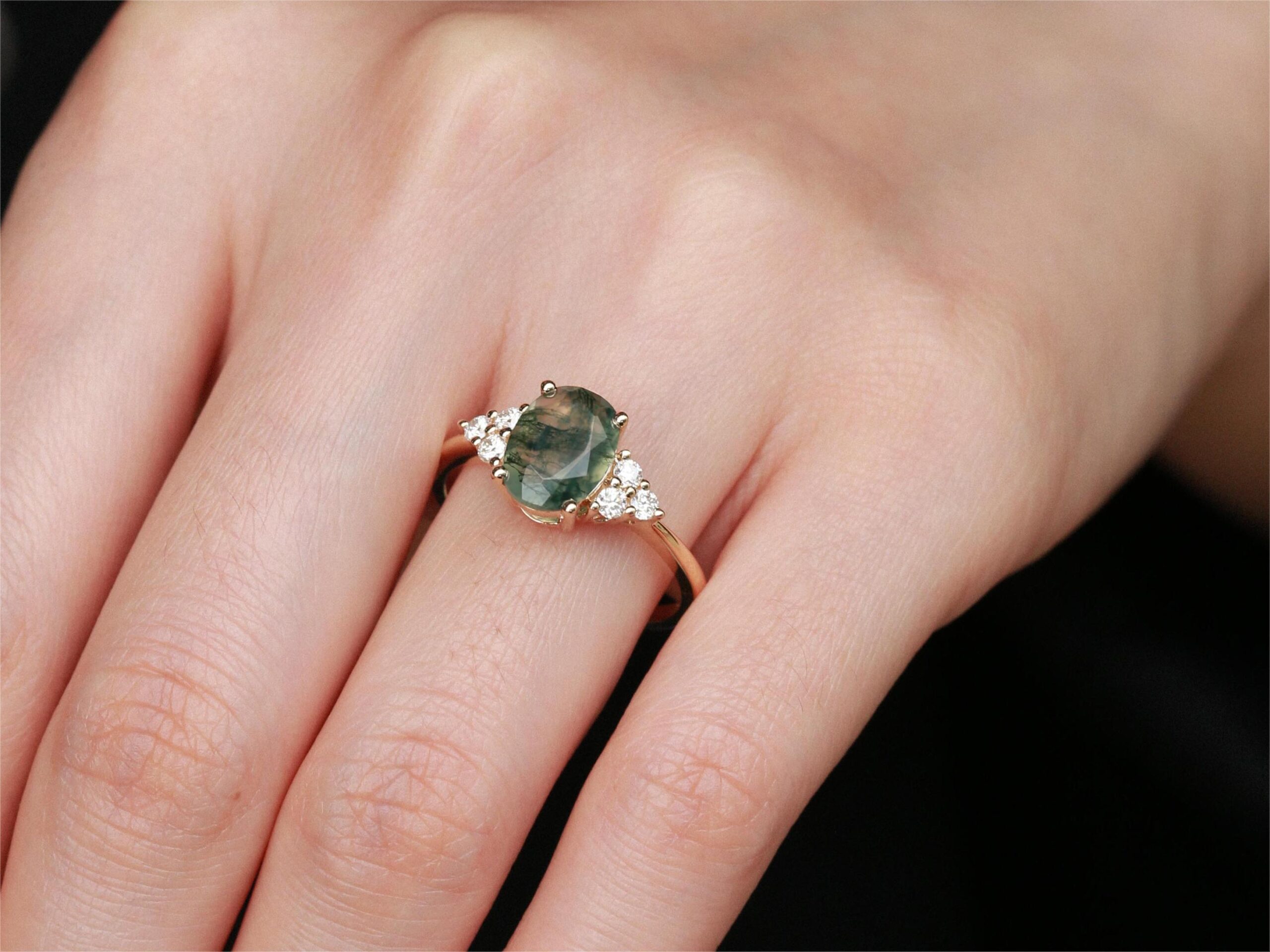 Why Is Moss Agate Growing In Preference For Engagement Rings?
